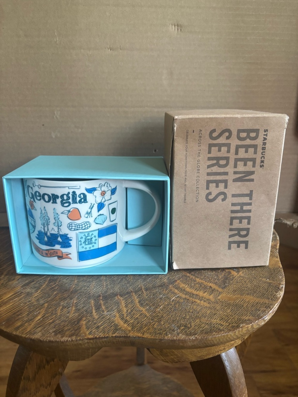 Starbucks Georgia City Mug - Light Blue and White